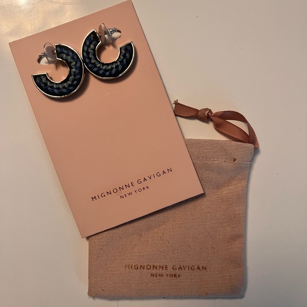 Mignonne Gavigan Blue Noa Hoops